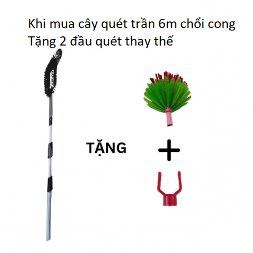 Chổi quét mạng nhện 6m