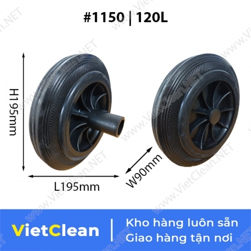 Bánh xe thùng rác nhựa 1150