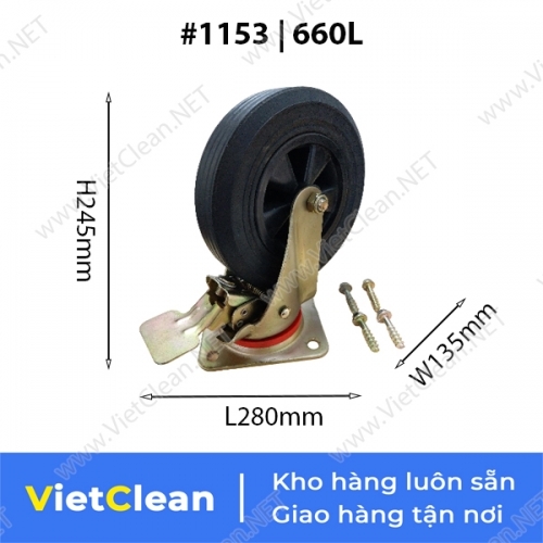 Bánh xe thùng rác nhựa 1153