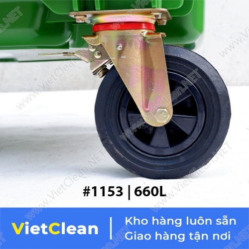 Bánh xe thùng rác nhựa 1153