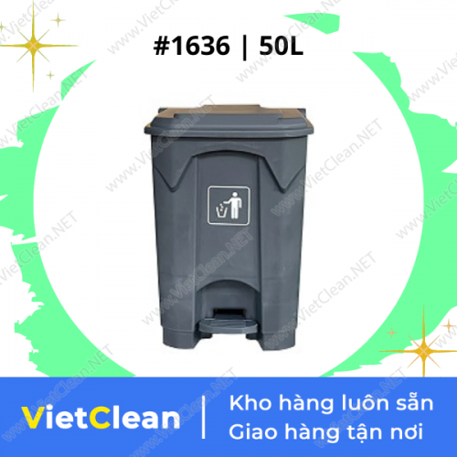 Thùng rác đạp chân 50L