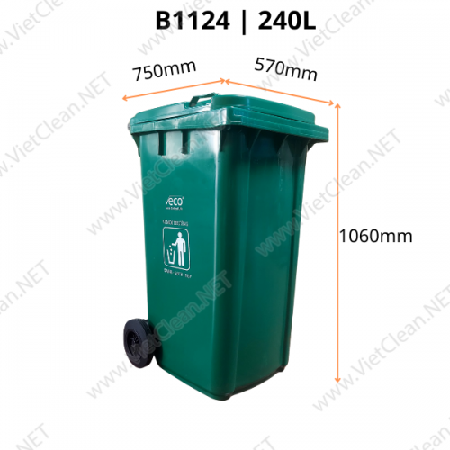 Thùng rác nhựa 240 lít