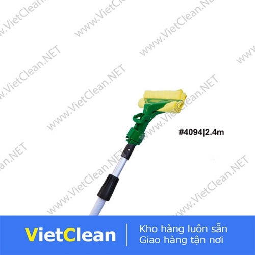 Bộ cây lau trần 2.4m đầu kẹp khăn lau