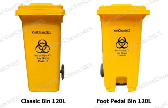 2 Medical Bins 120 Liter